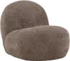 A single brown armchair is shown against a white background. Podgląd zdjęcia produktu