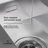 Klarstein TitanSteel kuchyňský dřez s odkapávačem, 100 x 45 Náhled obrázku produktu 6
