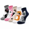 Damen Katzensocken – Bunte Freizeitsocken mit niedlichem Produktbild-Vorschau 3