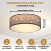 Monzana Lampada da Soffitto Plafoniera Tessuto Ø 38cm Anteprima dell’immagine prodotto 4