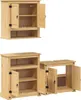 vidaXL Set di mobili da bagno 3 pezzi Legno di pino Anteprima dell’immagine prodotto 3