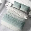 3 teilig Bettwäsche 200x200 cm Streifen blau natur Pastell Produktbild-Vorschau 4