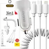 Dudao Set Rychlá nabíječka do auta 2x Usb 2,4A + Usb kabel Náhled obrázku produktu 1