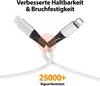 USB-C zu Iphone Kabel 480M 60W mit Metall Stecker in Weiß Produktbild-Vorschau 3