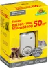 A product box for a rat and mouse repellent device, showing the device and illustrations of rodents. Produktbild-Vorschau