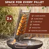 Eluno Set di 2 supporti XXL in acciaio inox per grigliare Anteprima dell’immagine prodotto 2