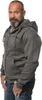 Heavy Zipped Hoodie HZH01FB M Dark heather Grau Produktbild-Vorschau 5