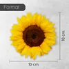 younikat Aufkleber Sonnenblume | 10 cm | selbstklebende Produktbild-Vorschau 2