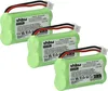 vhbw 3x Akku kompatibel mit Siemens Gigaset A140, A140 Produktbild-Vorschau 1