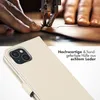 Selencia Echtleder Klapphülle iPhone 15 - Greige Produktbild-Vorschau 2