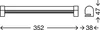 Briloner LED Spiegelleuchte Knus Chrom Kristalleffekt 35cm Produktbild-Vorschau 4