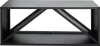 A black metal firewood rack with a geometric design. Náhled obrázku produktu