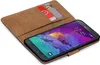 A brown book-style case for a Samsung Galaxy Note 4, with two credit cards inserted into a slot. Náhled obrázku produktu