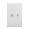 Drehtürenschrank, Kinderkleiderschrank 120 cm Weiß/Weiß, Produktbild-Vorschau 9
