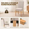 HOMCOM Esszimmerstühle 2er Set Küchenstuhl mit Rückenlehne, Produktbild-Vorschau 7
