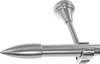 Gardinenstange mit Wandhalterung I Metall Edelstahl Look Produktbild-Vorschau 1