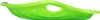 A bright green plastic sled is shown from the side against a white background. Náhľad obrázku produktu