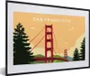 MuchoWow® MuchoWow® Gerahmtes Poster San Francisco - Brücke Produktbild-Vorschau 1