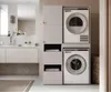 Waschmaschine Trockner Schrank mit Ausziehbrett Produktbild-Vorschau 4
