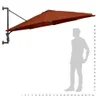 vidaXL Ombrellone da parete con palo in metallo 300 cm Anteprima dell’immagine prodotto 15
