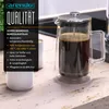 Arendo French Press in vetro, pressa per caffè, 1 litro, Anteprima dell’immagine prodotto 4