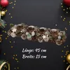 Weihnachtlicher Adventskranz länglich mit grün/brauner Produktbild-Vorschau 4
