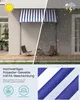 SONGMICS Klemmmarkise höhenverstellbar, Balkonmarkise mit Produktbild-Vorschau 4