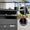 Wiltec 8er Briefkastenanlage schwarz 945 x 270 x 1500 mm, Produktbild-Vorschau 6