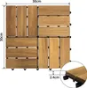 LZQ Holzfliesen Akazien-Holz Terrassenfliese 30 x 30 cm, 11 Produktbild-Vorschau 2