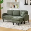 Merax L-vormige hoekbank met chaise longue, 3-zits bank met Productafbeelding-voorbeeld 3