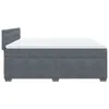 Boxspringbett mit Matratze Dunkelgrau 200x200 cm Samt Produktbild-Vorschau 7