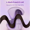 A close-up marketing image of a hair curler with hair being styled. Produktbild-Vorschau