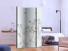 3-teiliger Einseitiger Vlies Paravent - White Flowers Produktbild-Vorschau 5