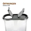 Gewürzdosen 300ml  8er Pack - Schwarz - Aufbewahrungsboxen Produktbild-Vorschau 4