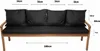 Cuscini per panchina da giardino Nero| Seduta 180x60x7 + Anteprima dell’immagine prodotto 3