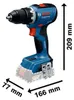Kit combinado profesional Bosch de 18V: GSR 18V-65 + GDX Vista previa de la imagen del producto 5