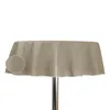 Gartentischdecke 160 cm rund beige outdoor wasserfest Produktbild-Vorschau 2