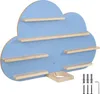 A cloud-shaped wall shelf with wooden shelves and mounting hardware. Náhled obrázku produktu