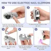 4-in-1 elektrischer Nagelknipser mit Manikürelampe,3 Produktbild-Vorschau 6