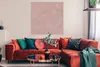 MuchoWow® Poster Sechseck - Rosa - Muster 100x100 cm - Produktbild-Vorschau 2
