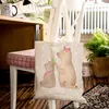 Mr. & Mrs. Panda Tote Bag Bär Kind - Grau Pastell - Produktbild-Vorschau 4