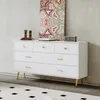 MODFU Buffet avec 7 Tiroirs et Pieds Métalliques - Meuble Voir les images du produit 1