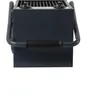 A dark gray heater with a black handle and a metal grate on top, presented against a white background. Produktbild-Vorschau