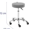 Expondo physa Rollhocker - 530–710 mm - 150 kg - Dunkelgrau Produktbild-Vorschau 4