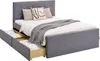 Homestyle4u Polsterbett 120x200 Grau Doppelbett Bettgestell Produktbild-Vorschau 19
