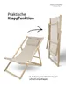 holz4home® 2er Set Liegestuhl klappbar Creme I Sonnenliege Produktbild-Vorschau 7