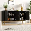 Merax Kommode 160 cm, Sideboard mit 4 Türen, Goldenes Bein, Produktbild-Vorschau 5