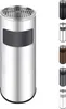 WELLGRO 2 in 1 Standaschenbecher Edelstahl für draußen – Produktbild-Vorschau 1