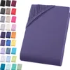 Jersey Spannbettlaken 90-100x200 cm Spannbettuch 100% Produktbild-Vorschau 1