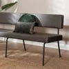 Bronx71 Esszimmerbank Leder Espen anthrazit 190 cm Produktbild-Vorschau 12